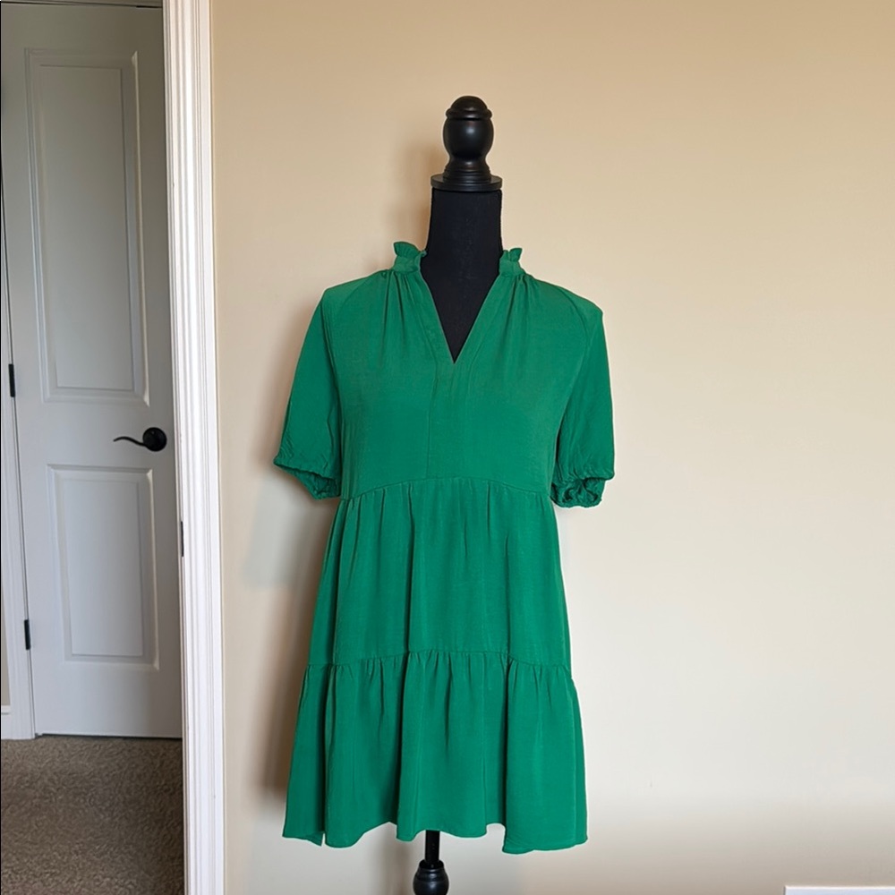 Cece Green Mini Dress